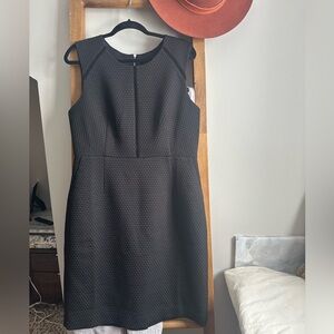 J. Crew Black Textured Mini Dress